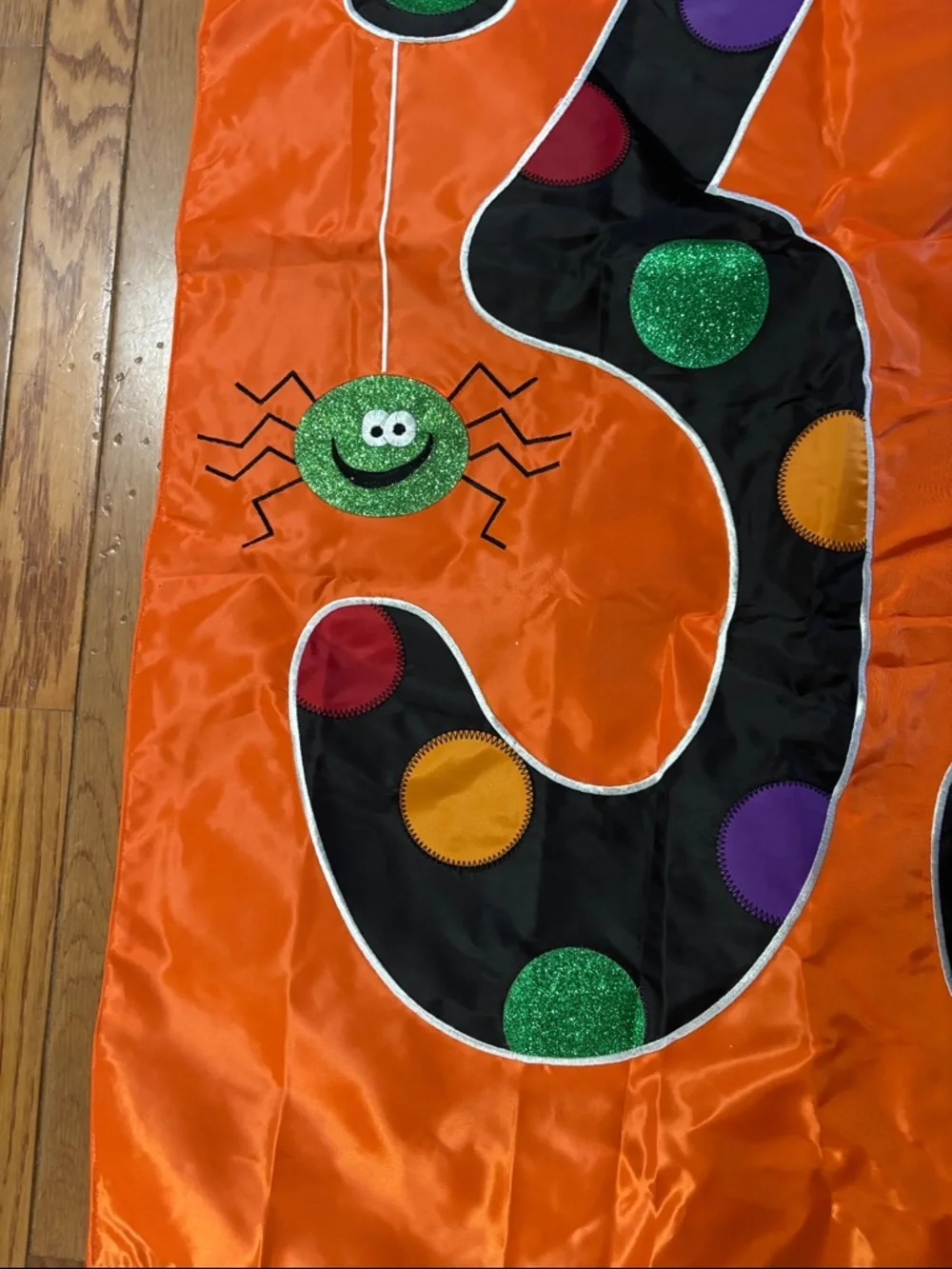 Orange Halloween 'October 31' Decorative Flag - Unbranded